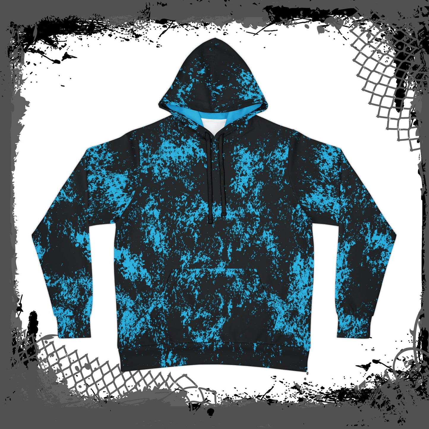 BLU/BLK Unisex "Crossed" Hoodie