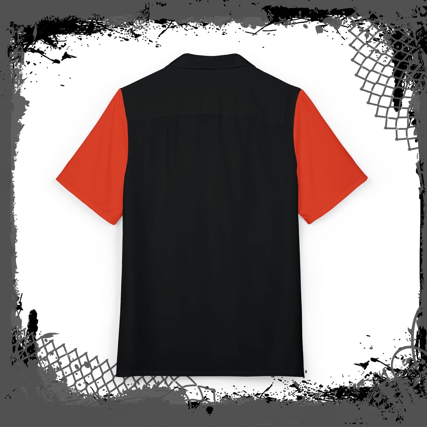 BLK/RED "Slick" Button Shirt