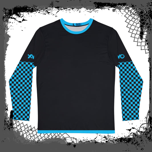 Black "Blue Flu" Men's Long Sleeve Shirt