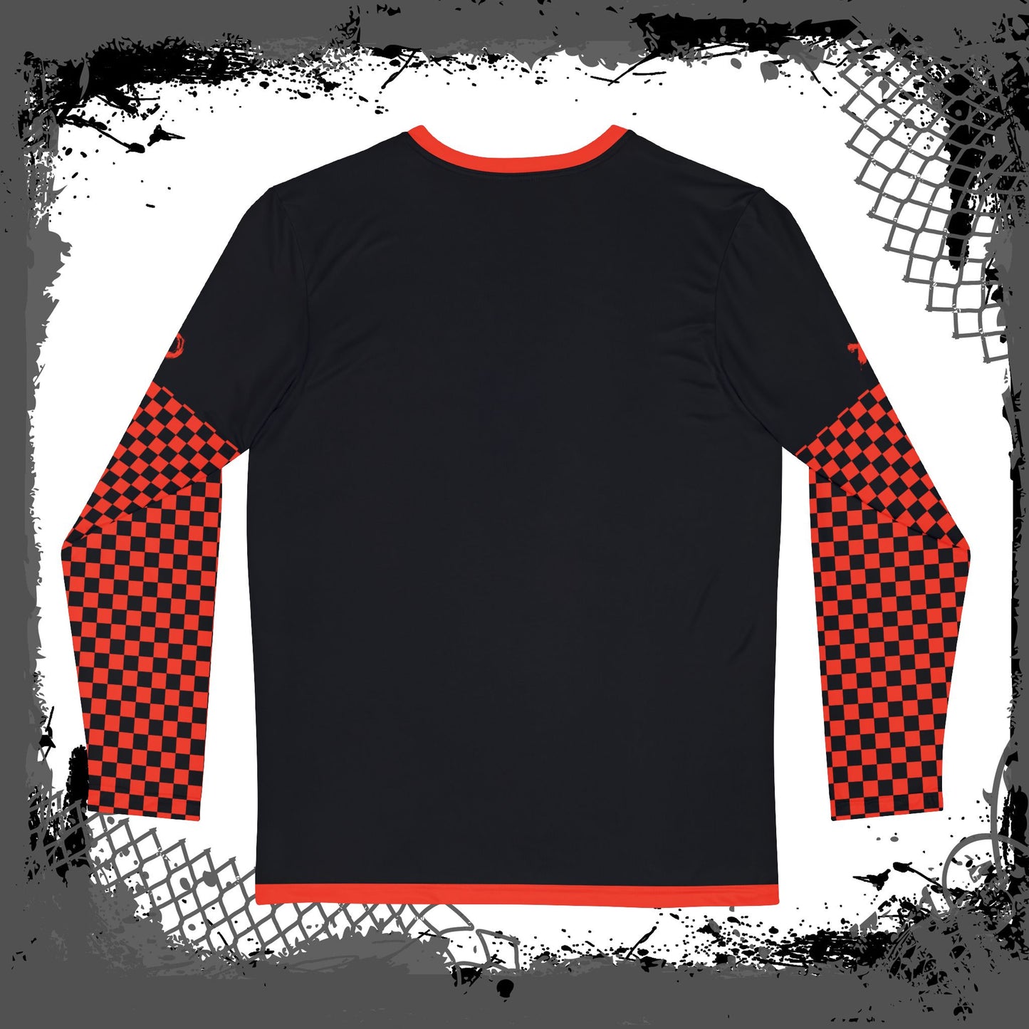 Black "Red Dread" Men's Long Sleeve Shirt