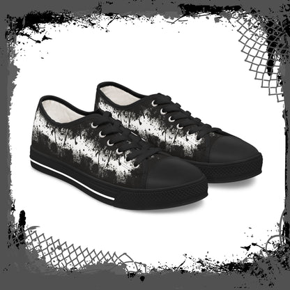 WHT/BLK Women's Alt "Ink'd" Low Tops