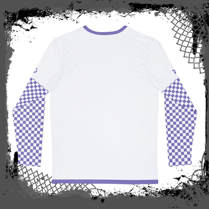 White "Lavender Scavenger" Men's Long Sleeve Shirt