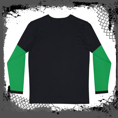 BLK/GRN "Solid" Long Sleeve Shirt