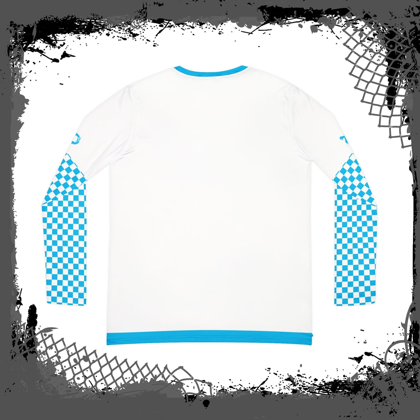 White "Blue Flu" Women's Long Sleeve V-neck Shirt