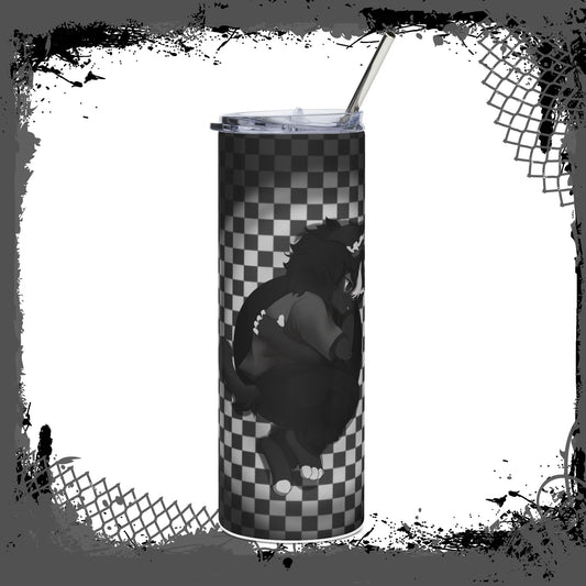 Street Critters "Checked Out" - Stainless Steel Tumbler (20oz)