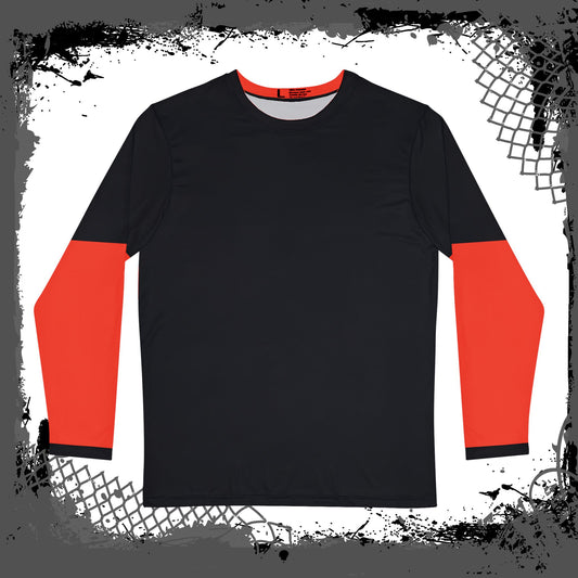 BLK/RED "Solid" Long Sleeve Shirt