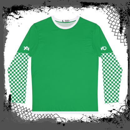 White Lines "Green Fiend" Men's Long Sleeve Shirt