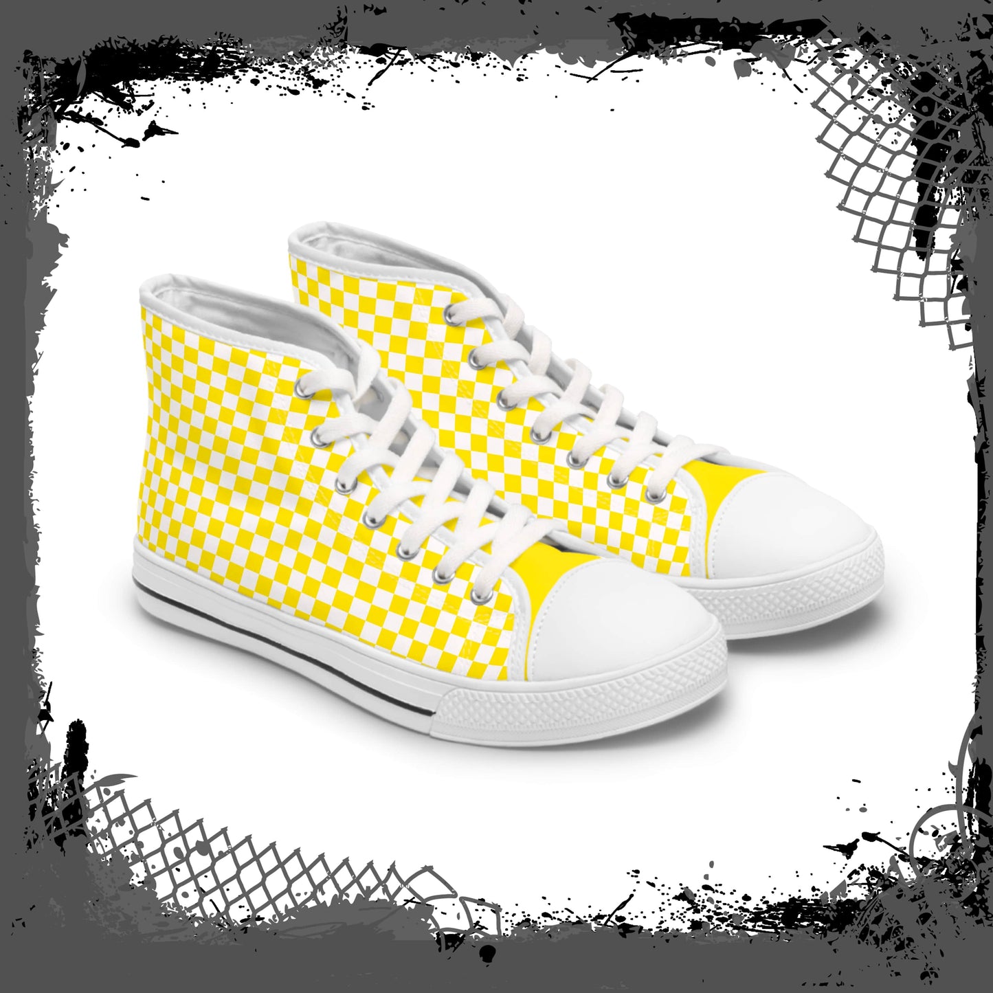 "Yellow Ghetto" Women's High Tops