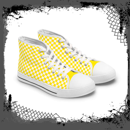 "Yellow Ghetto" Women's High Tops