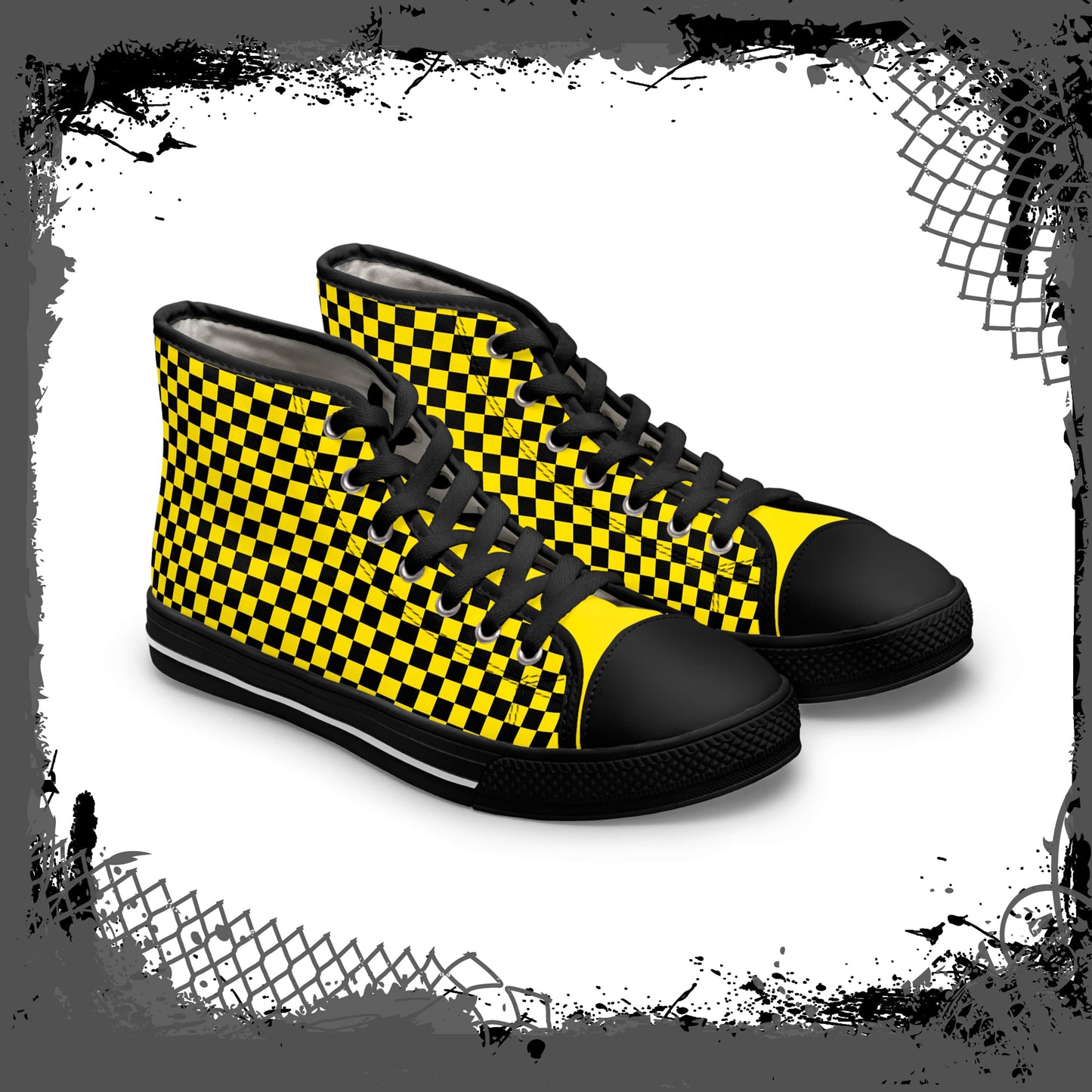 "Yellow Ghetto" Women's High Tops