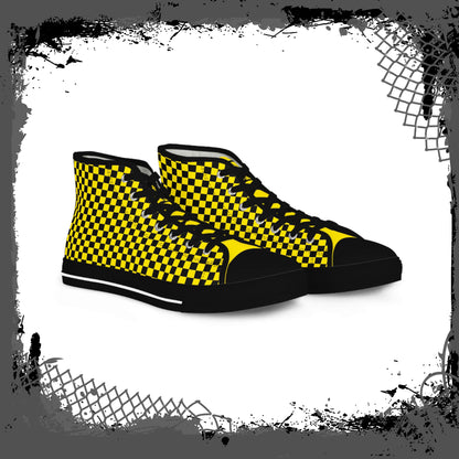 "Yellow Ghetto" Men's High Tops