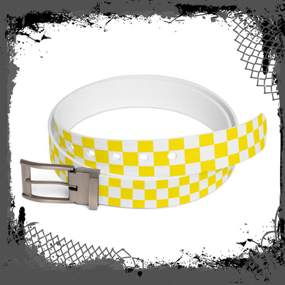 White "Yellow Ghetto" Belt