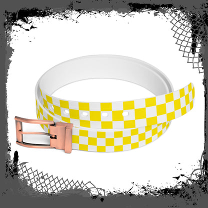 White "Yellow Ghetto" Belt