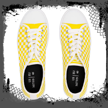 "Yellow Ghetto" Women's Low Tops