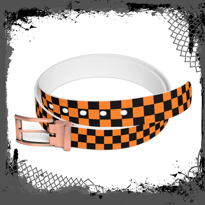 Black "Orange Lozenge" Belt