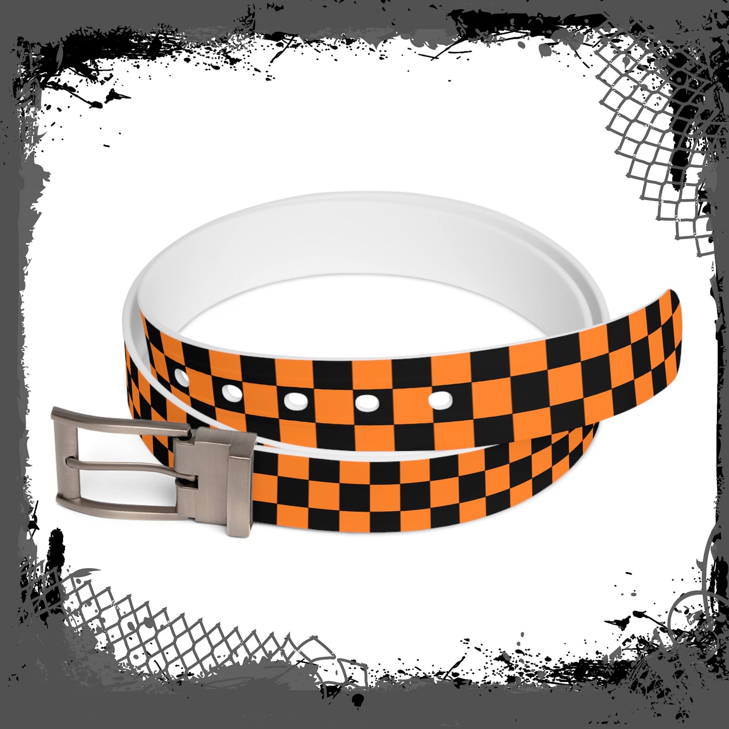 Black "Orange Lozenge" Belt