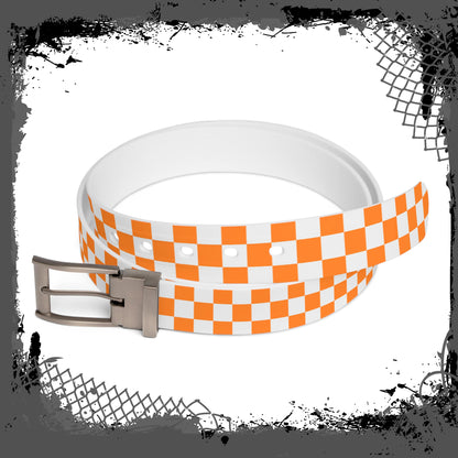 White "Orange Lozenge" Belt