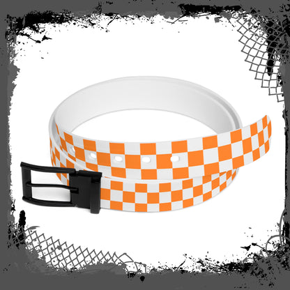 White "Orange Lozenge" Belt