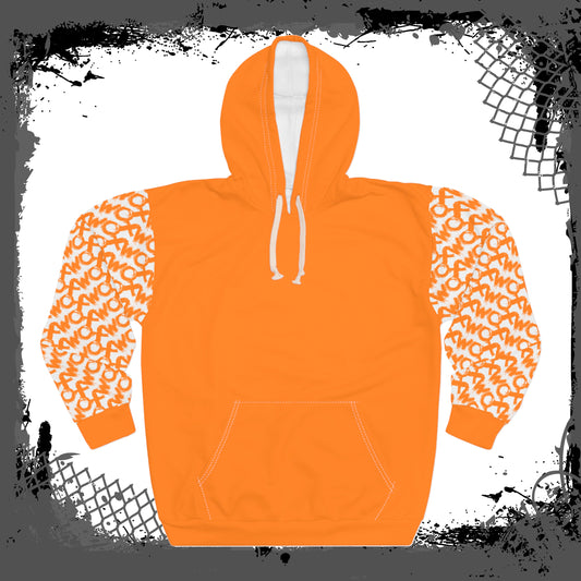 White Sleeves "Orange Lozenge" Pullover Hoodie