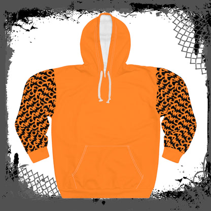 Black Sleeves "Orange Lozenge" Pullover Hoodie