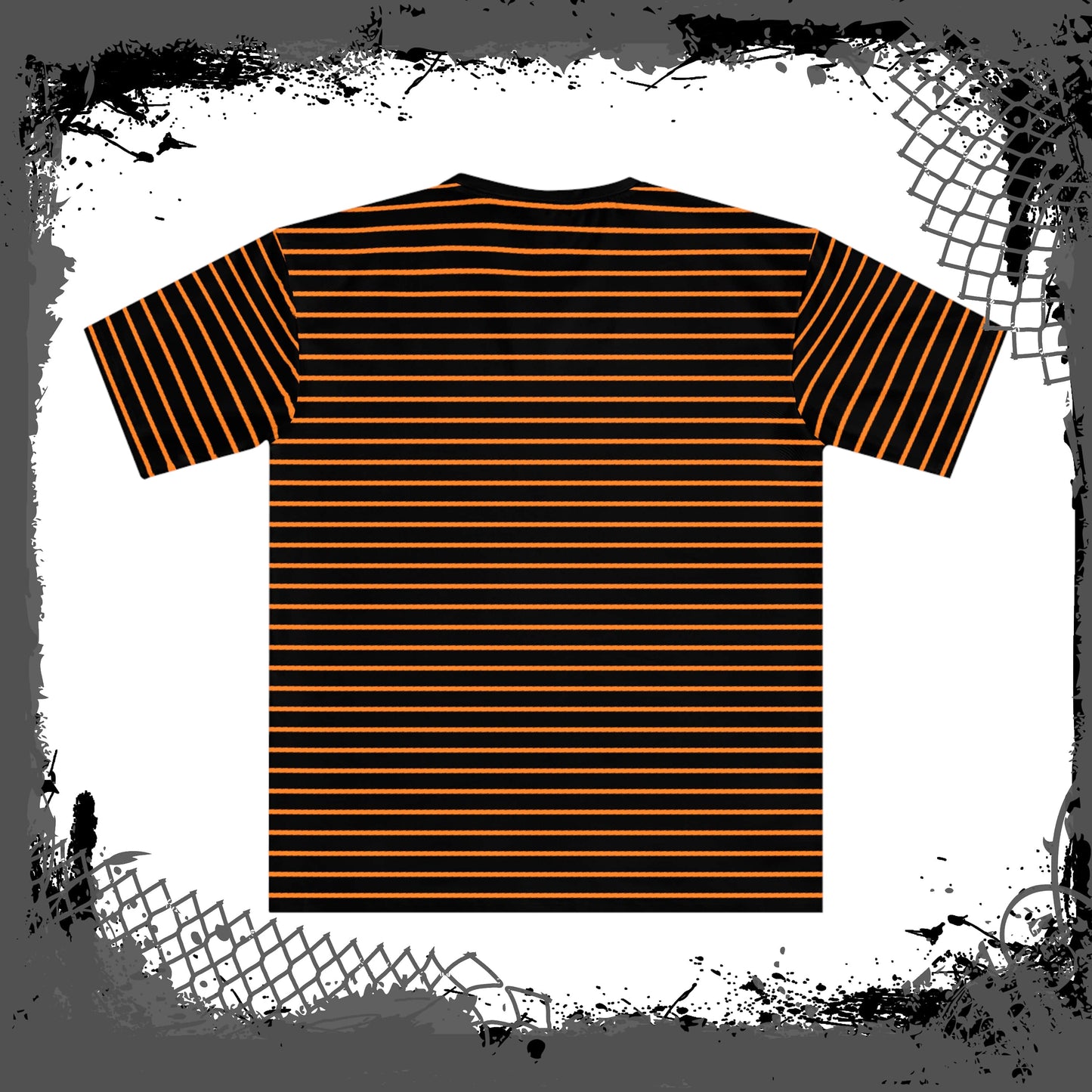 BLK/ORG "Grilled" Loose Tee