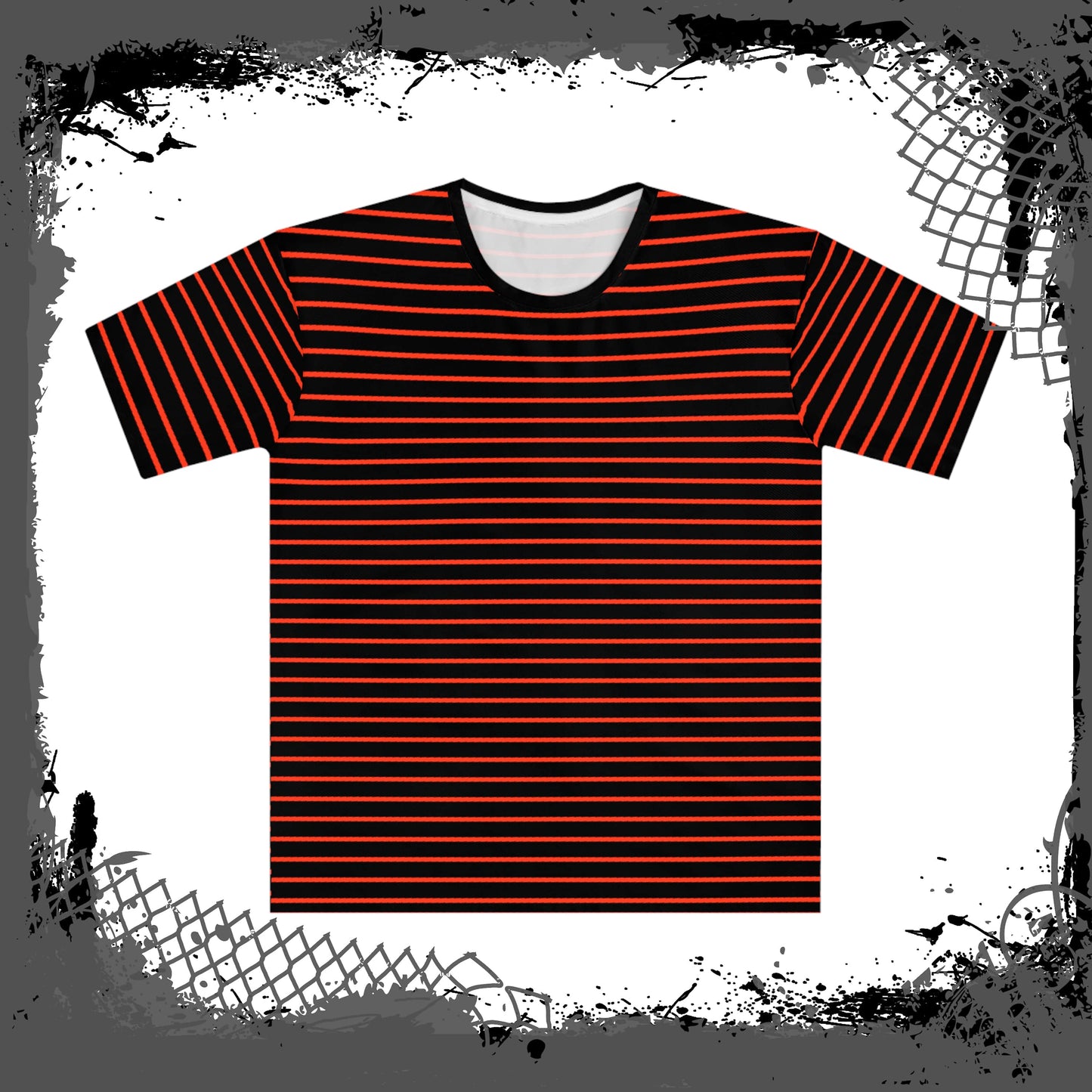 BLK/RED "Grilled" Loose Tee