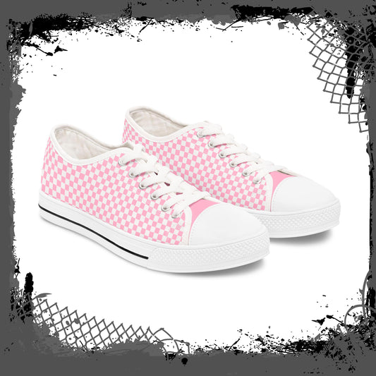 "Pink Fink" Women's Low Top Sneakers