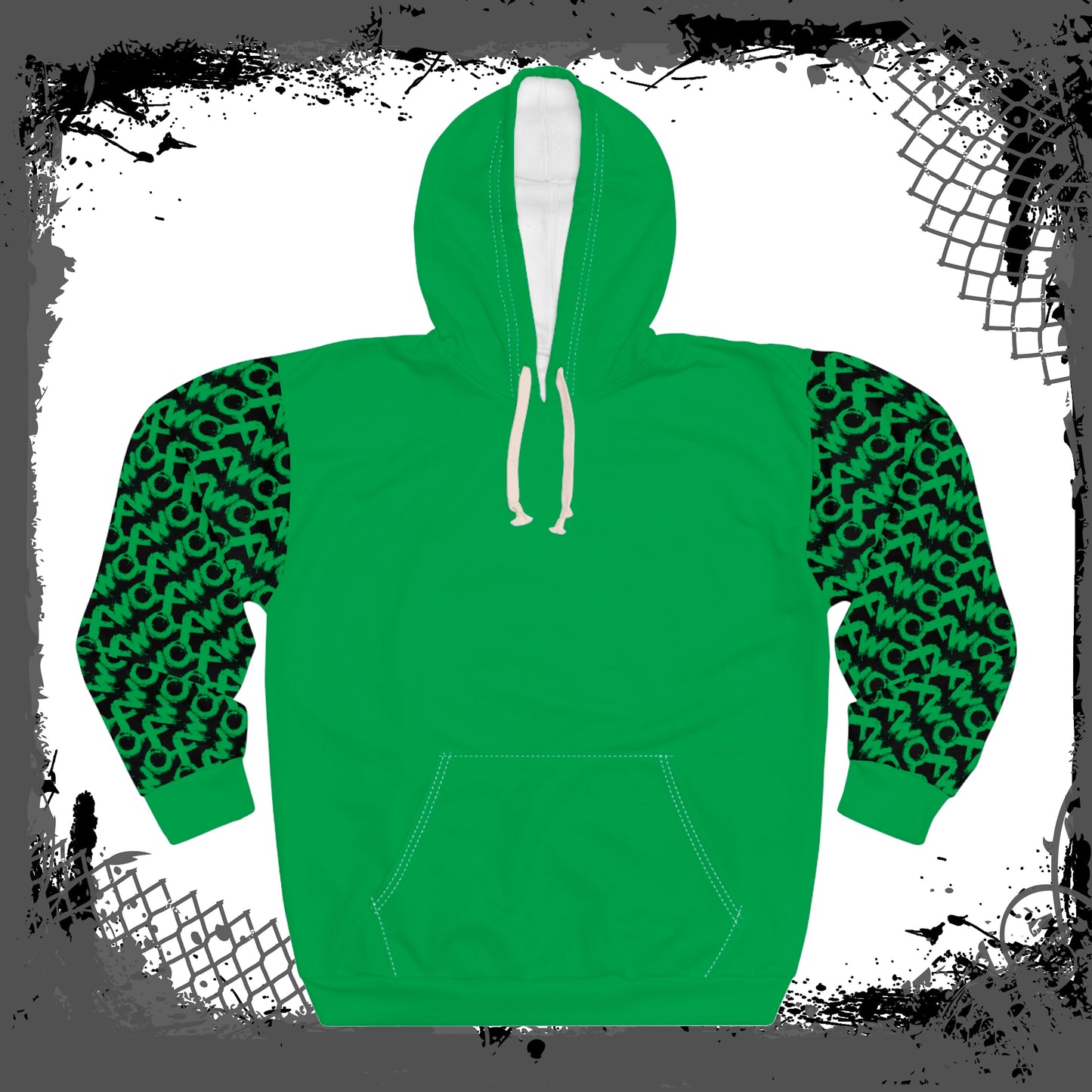 Black Sleeves "Green Fiend" Unisex Pullover Hoodie