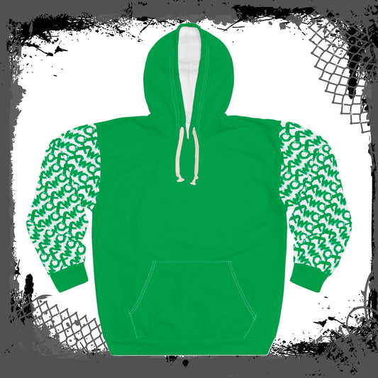 White Sleeves "Green Fiend" Unisex Pullover Hoodie