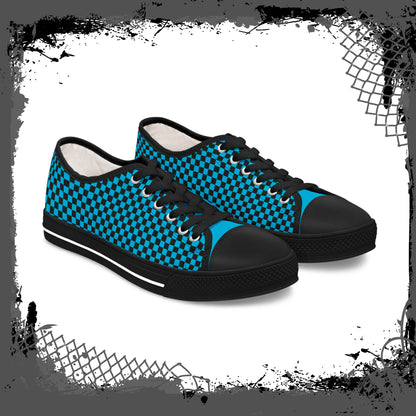 "Blue Flu" Men's Low Top Sneakers