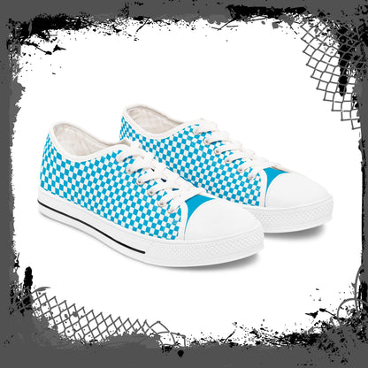 "Blue Flu" Men's Low Top Sneakers