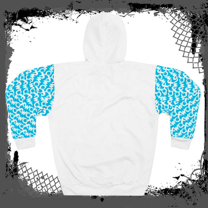 White "Blue Flu" Unisex Pullover Hoodie