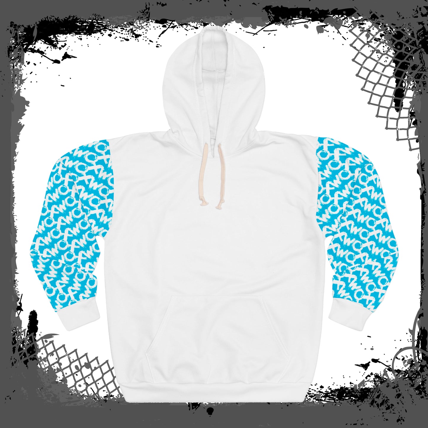 White "Blue Flu" Unisex Pullover Hoodie