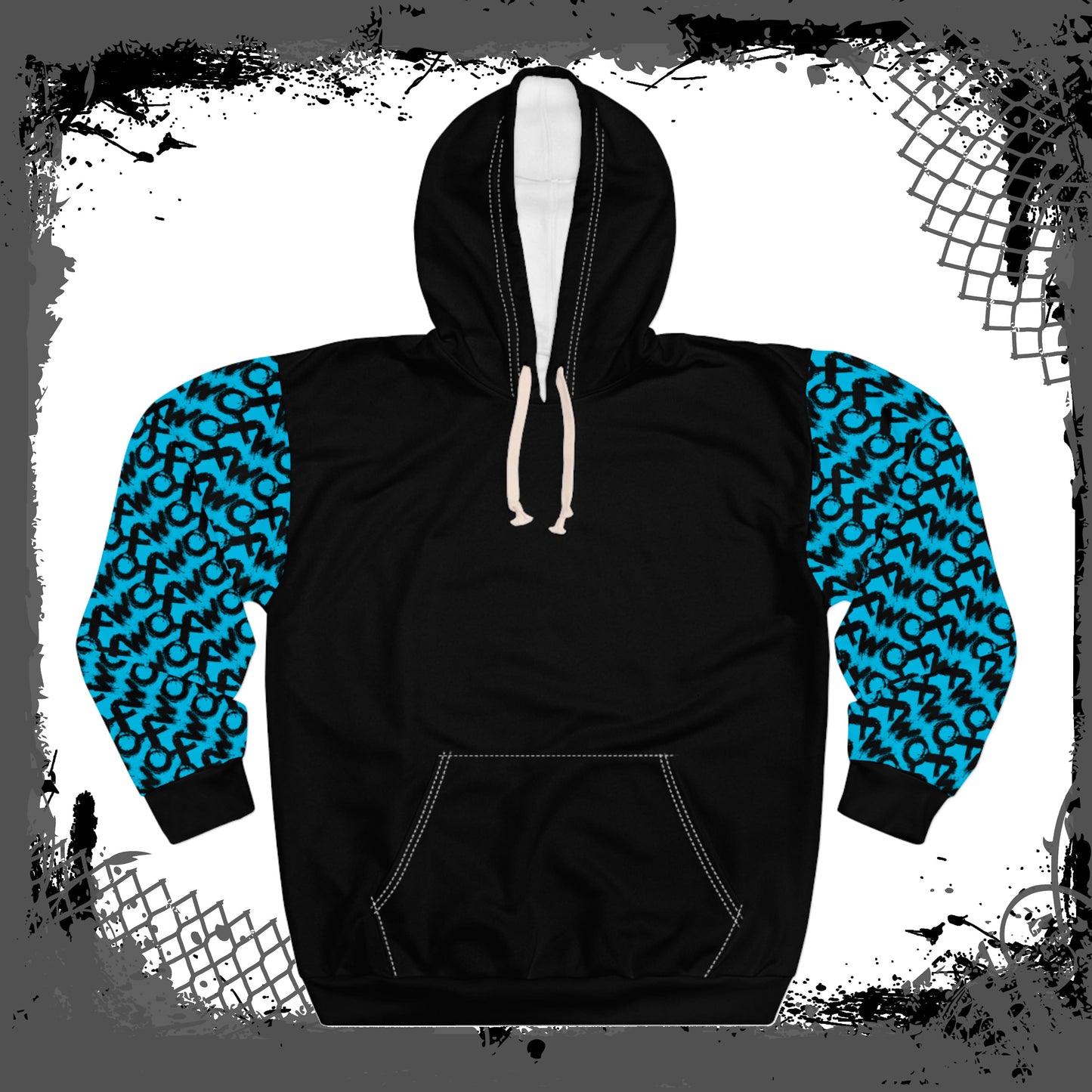 Black "Blue Flu" Unisex Pullover Hoodie