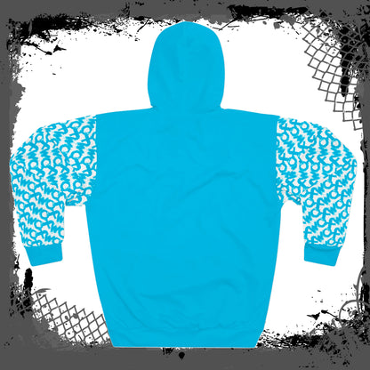 White Sleeves "Blue Flu" Unisex Pullover Hoodie