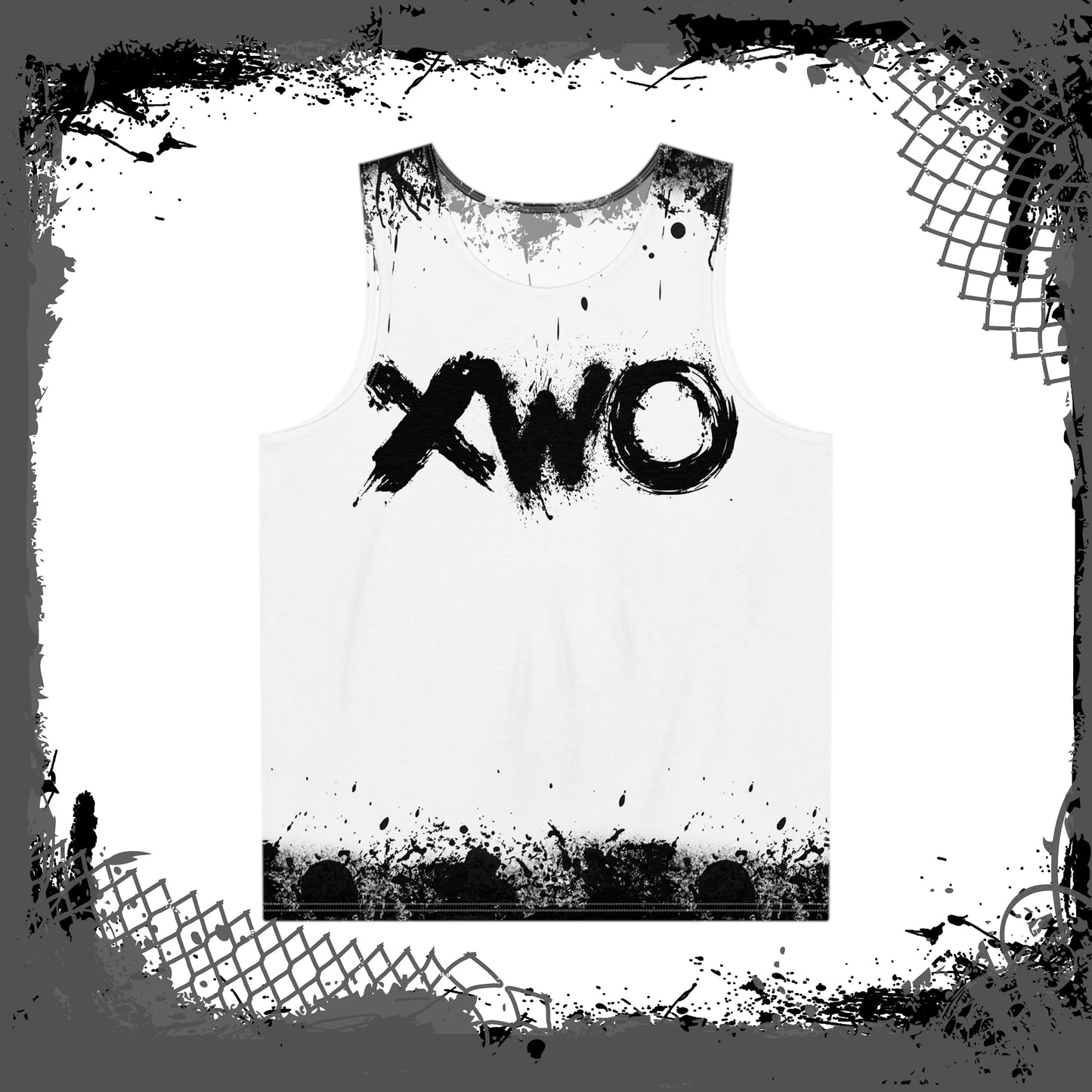 WHT/BLK "Ink'd" Tank Top