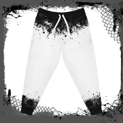 WHT/BLK "Ink'd" Athletic Joggers