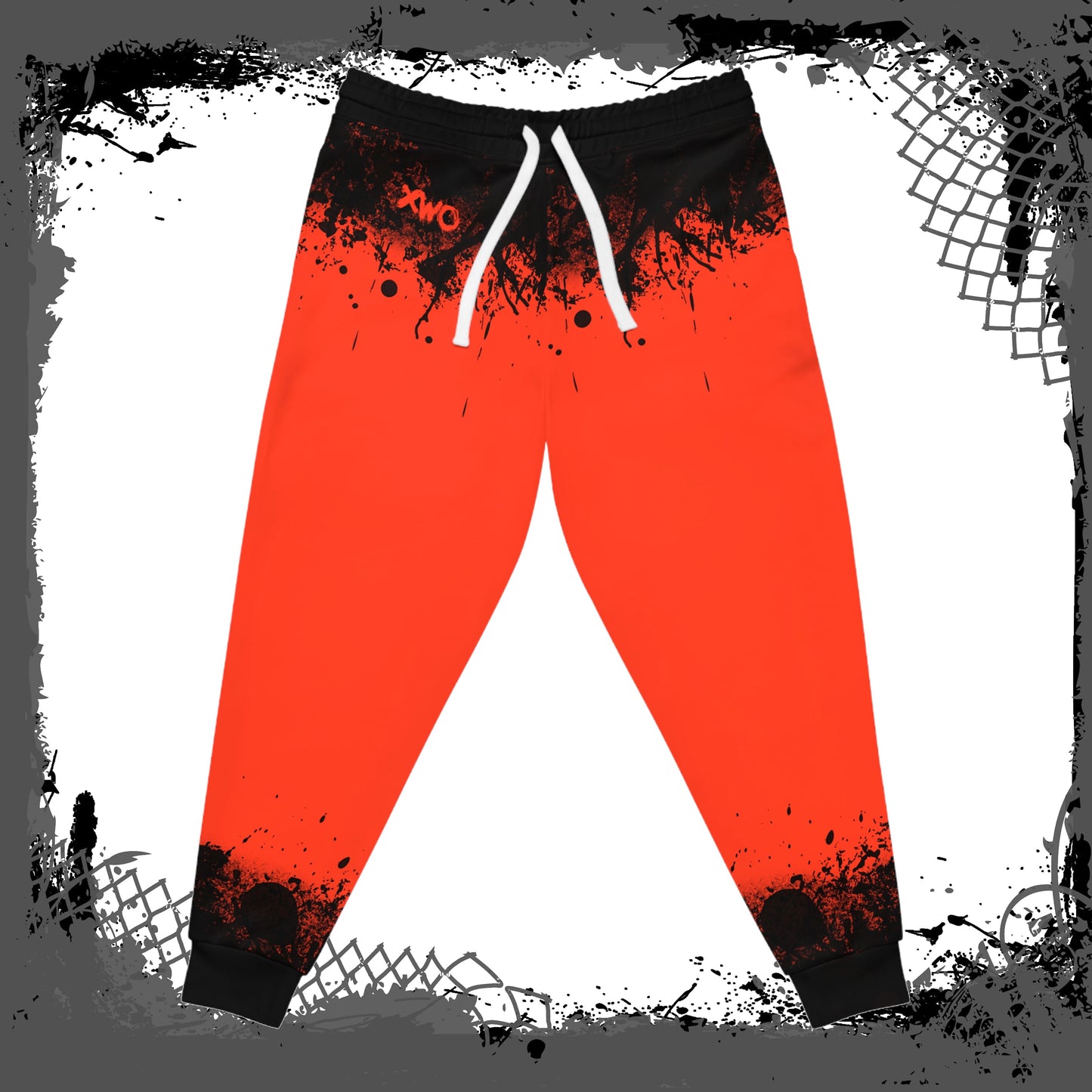 RED/BLK "Ink'd" Athletic Joggers