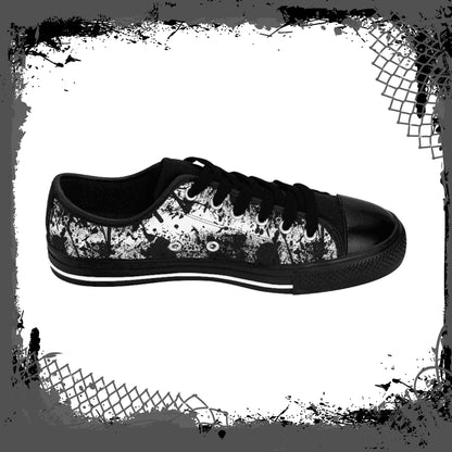 WHT/BLK Women's "Ink'd" Low-Tops