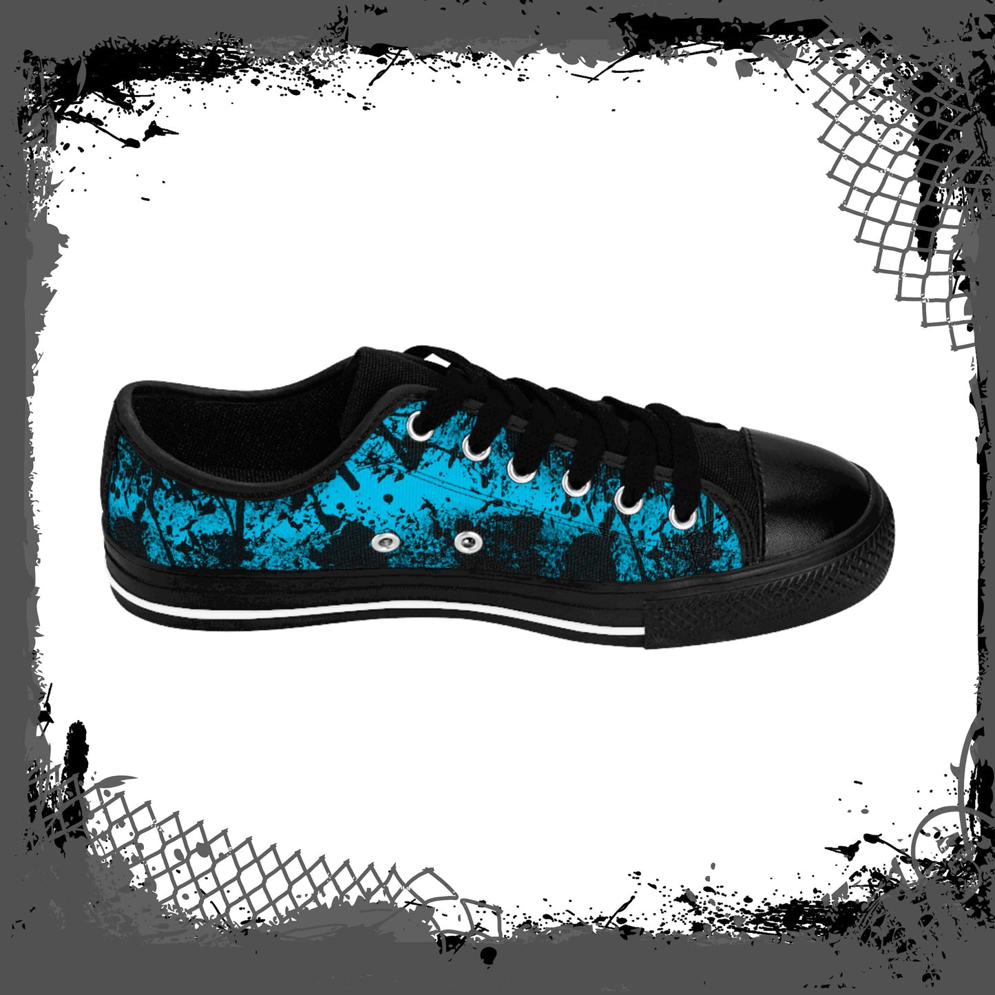 BLU/BLK Women's "Ink'd" Low-Tops