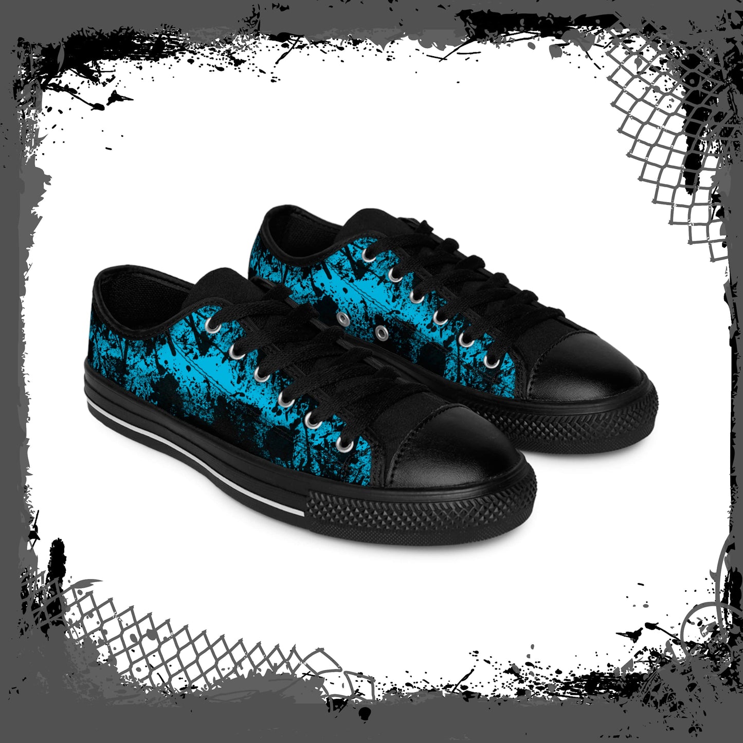 BLU/BLK Women's "Ink'd" Low-Tops