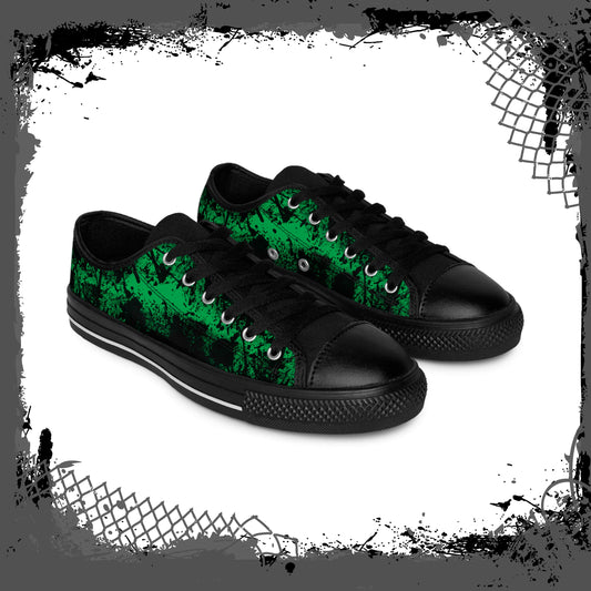 GRN/BLK Women's "Ink'd" Low-Tops