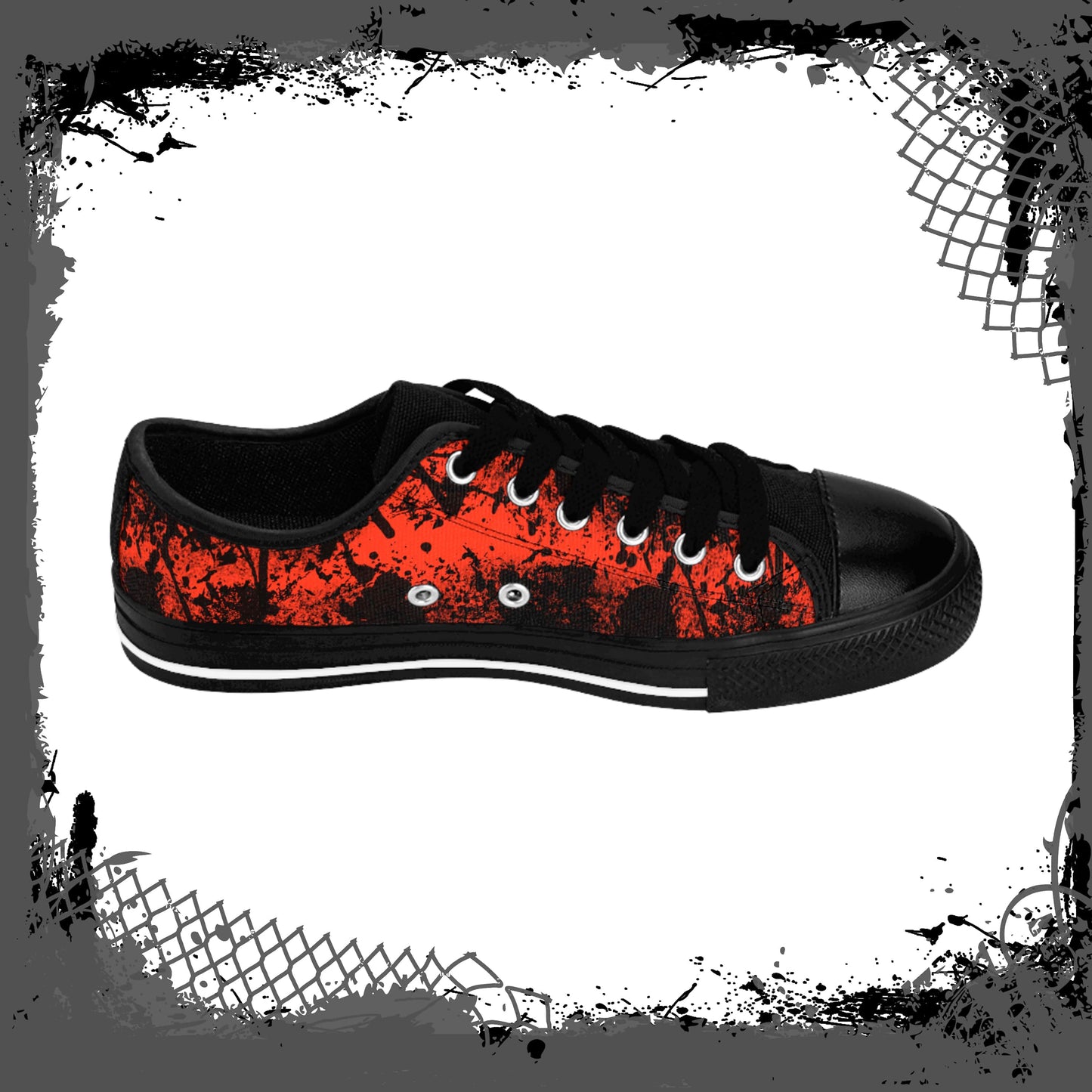 RED/BLK Men's "Ink'd" Low-Tops