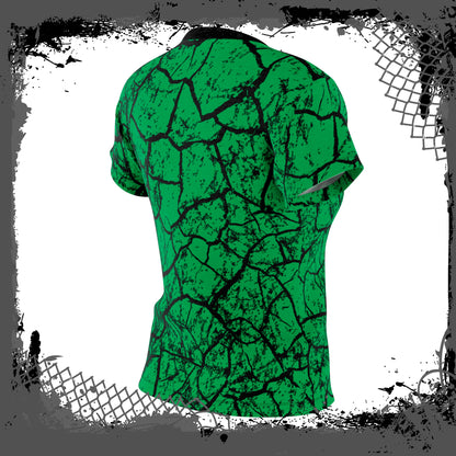 GRN/BLK Women's "Cracked" Light/Heavy Tee