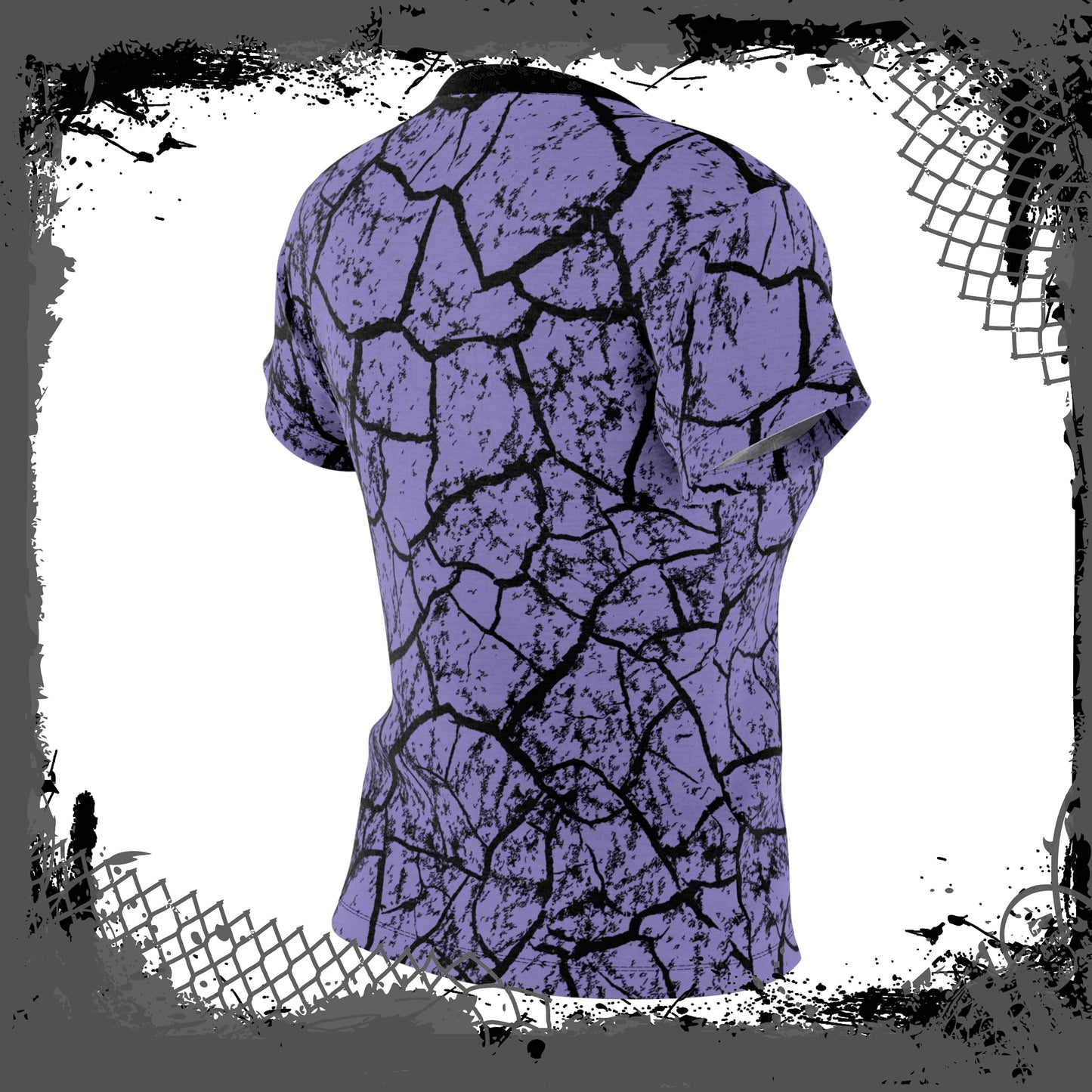 LAV/BLK Women's "Cracked" Light/Heavy Tee