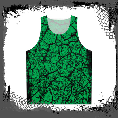 GRN/BLK Unisex "Cracked" Tank