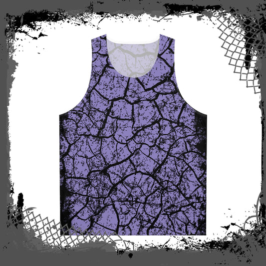 LAV/BLK Unisex "Cracked" Tank