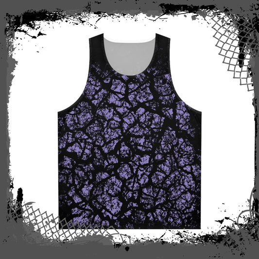 LAV/BLK Unisex "Frac'd" Tank