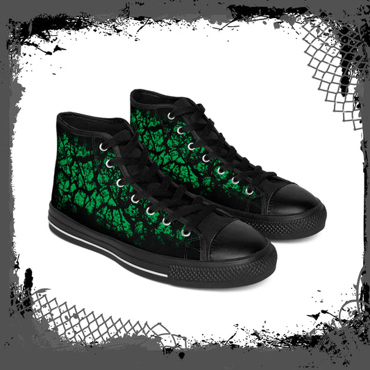 GRN/BLK Men's "Frac'd" High Tops