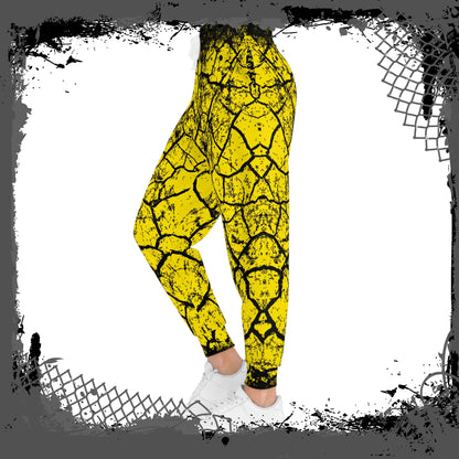 YEL/BLK Unisex "Cracked" Joggers